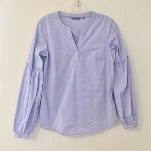 Tom Tailor Size S EUR 34 Light Purple Women's Long Sleeve Cotton Blouse Career